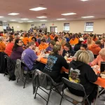 Crowd photo from Breaking the Silence Mystery Bingo.