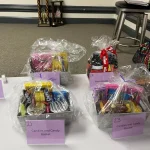 A photo of a few Breaking the Silence Mystery Bingo prizes.