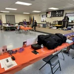 A view of the merchandise table at the Rianna's Memorial 2 Day Bingo Event.