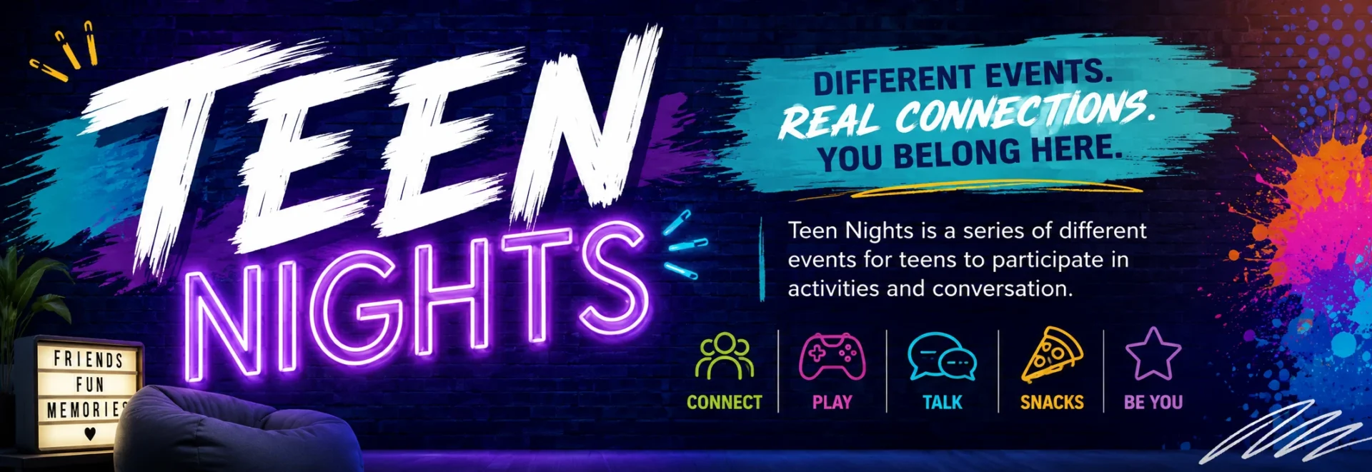 Teen Nights banner